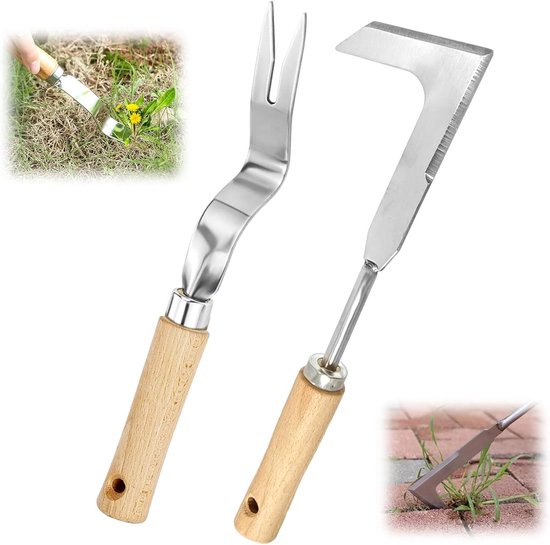 Effectieve Handmatige Onkruidverwijderaar voor Tuin, Groentetuin en Bloembedden van Merkloos	