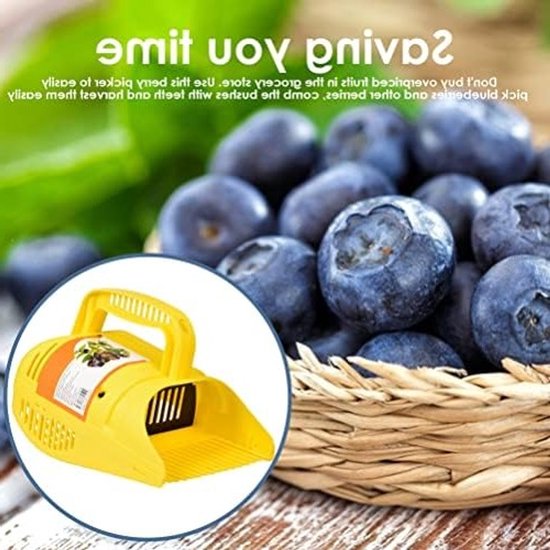 Efficiënte Plastic Bessenplukker voor het Oogsten van Blauwe Bessen - Ideaal voor Fruitpluk, Compact en Lichtgewicht 22x14x17cm