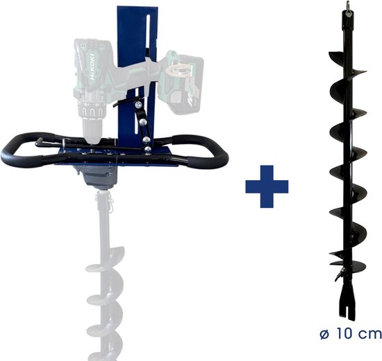 EGI RJ110 - Accuboor boorhouder met 100mm boor - voor eigen accuboor - uitgaande as 20 mm - Elektrische grondboor van EGI