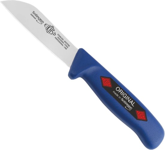 Eikaso Solingen Groentemes - 11 cm Lemmet - Stijf - Blauw Heft van Eikaso