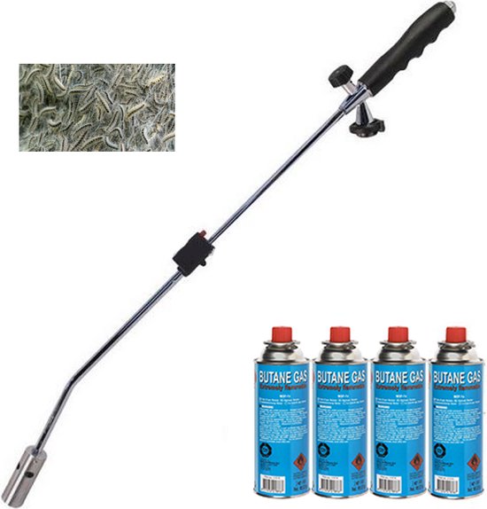 Eikenprogressierups nesten brander set met 4 gasflessen van Haba