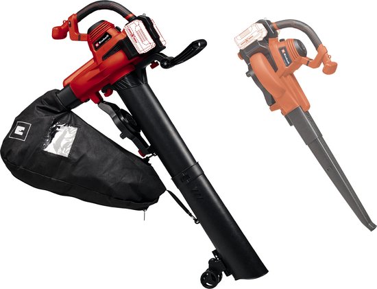 Einhell Accu Bladblazer-/zuiger GE-CL 36/230 Li E Solo - Power X-Change- 36 V/Li-ion - Blaas-/zuigfunctie - Blaassnelheid: 230 km/h - Turboschakelaar - Incl. zuigbuis + blaasbuis - Excl. accu en lader van Einhell
