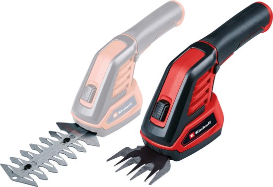 Einhell Accu Gras-/Heggenschaar GC-CG 3,6/70 Li WT 3,6 V/Li-ion - 2.0 Ah accu - Knipbreedte grasschaar: 70 mm - Snoeibreedte heggenschaar: 11 cm - Incl. lader van Einhell