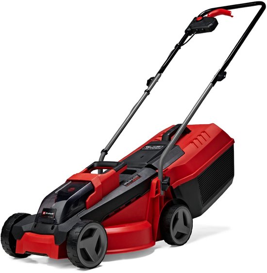 Einhell Accu Grasmaaier GE-CM 18/30 Li Kit - Power X-Change - 18 V/Li-ion - Maaibreedte: 30 cm - Aanbevolen gazonoppervlakte: tot 150 m² - 25 L opvangzak - Maaihoogte: 30-70 mm - Incl. 3.0 Ah Accu en lader van Einhell