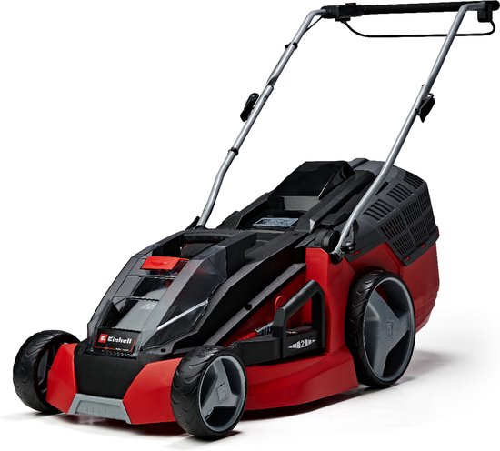 Einhell Accu Grasmaaier GE-CM 43 Li M Kit - Power X-Change - 36 V/Li-ion - Maaibreedte 43 cm - Aanbevolen gazonoppervlakte: tot 600 m² - 63 L opvangbak - Maaihoogte: 25-75 mm - Incl. 2x 4.0Ah accu + 2x oplader van Einhell