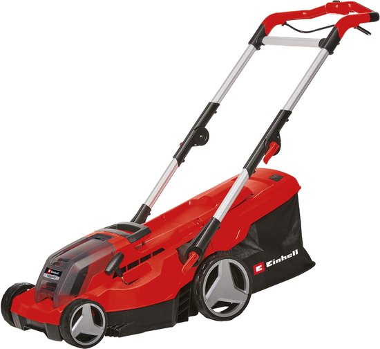 Einhell Accu Grasmaaier RASARRO 36/36 Li Kit - Power X-Change - 36 V/Li-ion - Maaibreedte 36 cm - Aanbevolen gazonoppervlakte: tot 400 m² - 45 L opvangbak - Maaihoogte: 25-75 mm - Incl. 2x 3.0 Ah Plus accu en 2 opladers van Merkloos	