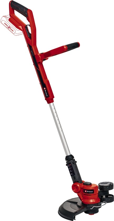 Einhell Accu Grastrimmer GE-CT 18/30 Li Solo - Power X-Change - 18 V/Li-Ion - Maaidiameter: 30 cm - Motorkop 90° draaibaar & kantelbaar - Incl. draadspoel - Excl. accu en lader van Merkloos	