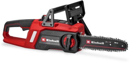 Einhell Accu Kettingzaag GE-LC 18/25 Li BL Solo - Power X-Change - 18 V/Li-ion - Koolborstelloze motor - Zwaardlengte: 25 cm - Max. Zaaglengte: 22.5 cm - Kettingsnelheid: 6,3 m/s - Excl. accu en lader van Einhell