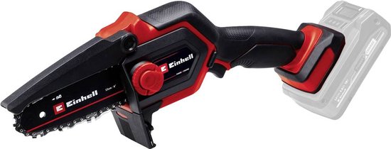 Einhell Accu Mini Kettingzaag GE-PS 18/15 Li BL-Solo - Power X-Change - 18 V/Li-ion - Koolborstelloze motor - Zwaardlengte: 20 cm - Max. Zaaglengte: 14 cm - Kettingsnelheid: 4,8 m/s - Excl. accu en lader van Einhell