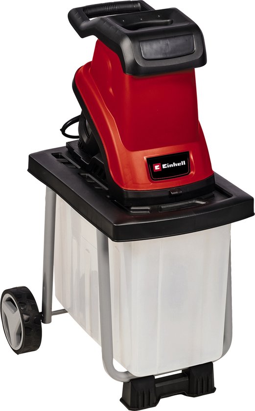 Einhell Elektrische Hakselaar GC-KS 2540 CB - 2500 W - Max. takdikte: Ø40 mm - 55 L opvangbak - 2 omkeerbare messen van speciaal staal - Incl. praktische aanduwstok van Einhell