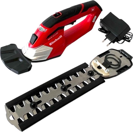 Einhell GE-CG 12 Li WT Accu gras- en buxusschaar 12 V 10 / 19 cm ( 3410411 ) + geïntegreerde accu 1,5 Ah + lader