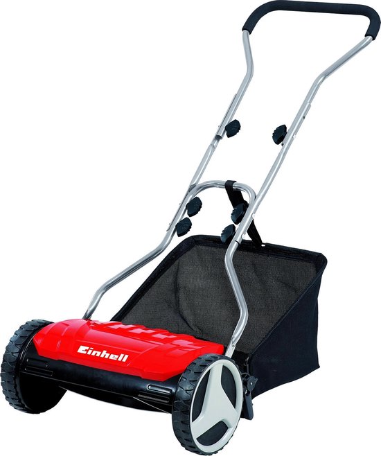 Einhell Kooimesmaaier GE-HM 38 S-F - Maaibreedte: 38 cm - Aanbevolen gazonoppervlakte: tot 250 m² - 26 L opvangbak - Maaihoogte: 13-38 mm van Einhell