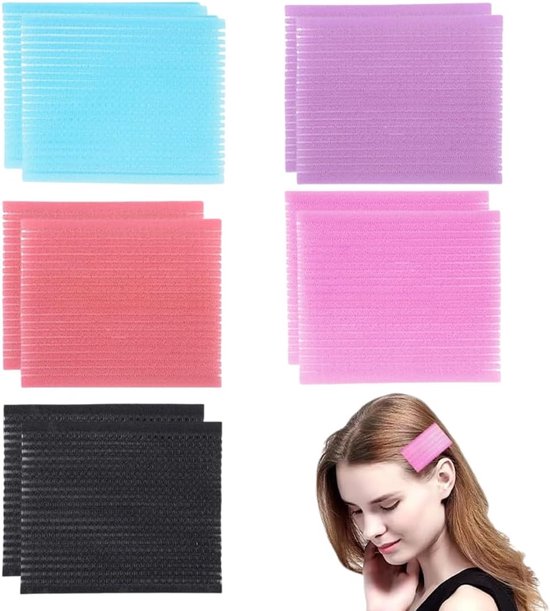 EIROVYA Magic Clip Haarlus om door te trekken, plaklijm voor haartoppers, pony-cycli, in verschillende kleuren, 10 stuks, Brons, M van Merkloos	