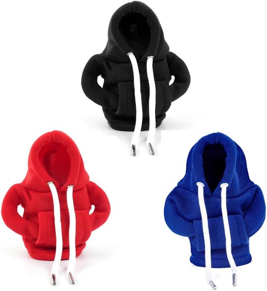 EIROVYA Schakelknop voor auto, 3 stuks, versnellingspookafdekking, hoody, Gear Shift Knop, sweat-schakelhendel, auto-schakelbeveiliging ter decoratie van Merkloos	