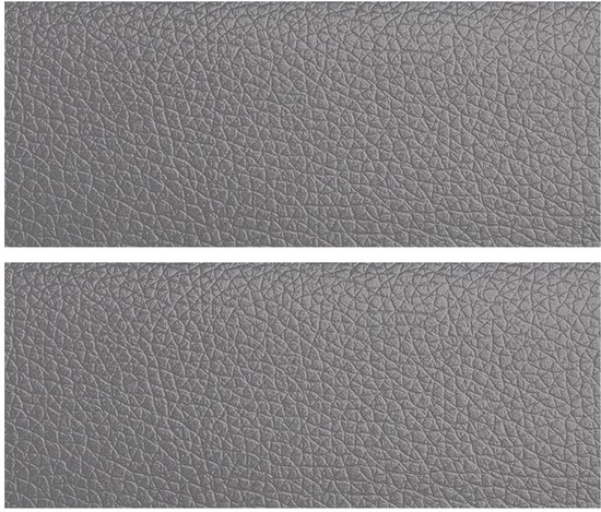 EIROVYA Zelfklevend kunstleer, tapijt voor reparaties, set van 2 stuks, kunstleer, zelfklevend, 10 x 20 cm, ideaal voor de reparatie van banken, autostoelen en doe-het-zelf artikelen, Diep hemelgrijs, van EIROVYA