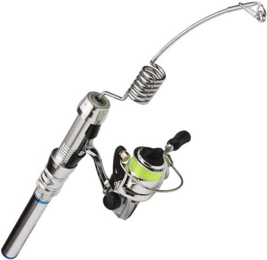 Elastic Fishing Rod Spinning Wheel Reel Combos Portable Mini Steel Ice Fishing Rod Spinning Fishing Rod Ice Fishing Rod Elastic Fishing Rod Mini Fishing Rod Portable Fishing Rod