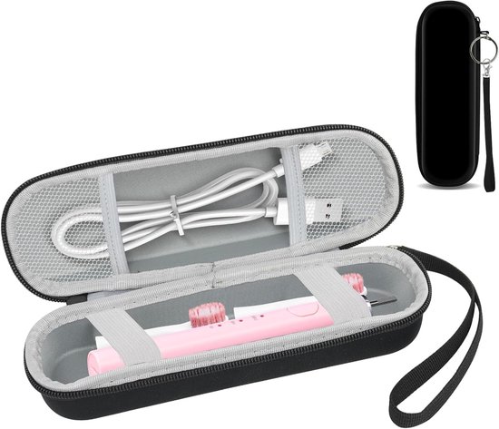 Electric Toothbrush Case - Travel Case voor Elektrische Tandenborstel - Draagbare EVA Reisdoos - Vervangbare Hard Case - Tandenborstelhouder - Houder voor Philips van Merkloos	