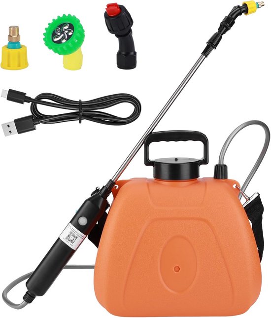 Elektrisch Draagbaar Sproeiapparaat 7 Liter USB Oplaadbaar voor Tuin en Onkruid