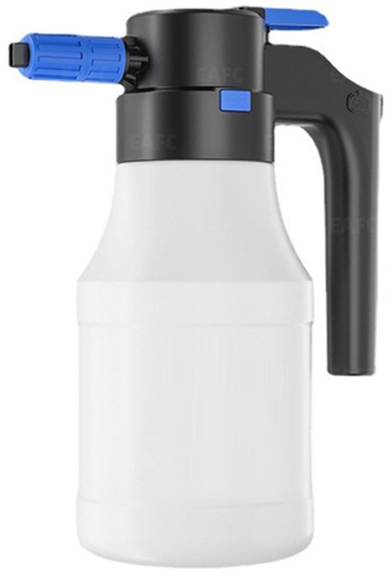 Elektrische autoschuimspuit - Sprayflacon - Foam gun - 1,5 liter spuit - Autowasspuit - Kunststof - Foam cleaning tools Wit van Merkloos	