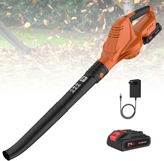 Elektrische Bladblazer 240 km/u - Accuventilator met 5 Snelheden en Oplader van TURBOBOOST.