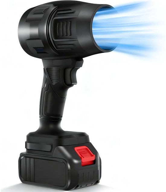 Elektrische bladblazer - Draadloze turbinebladblazer - Mini - 800W 30000RPM - Draagbaar - Handbladblazer - Lucht- en sneeuwblazer - Geschikt voor het wegblazen van gevallen bladeren, stof en sneeuw. van Merkloos	