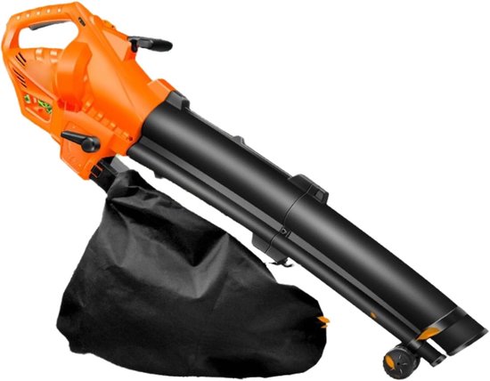 Elektrische Bladblazer - Tuin Hulp - Tuin Onderhoud - 3-in-1 Functionaliteit - 35L Opvangzak - Oranje