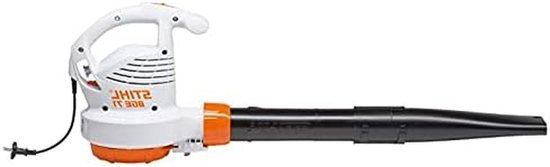 Elektrische Bladblazer - Tuinblower Krachtig - Bladeren Opruimen - Snoer Aangedreven - 1100 Watt - Oranje van Merkloos	