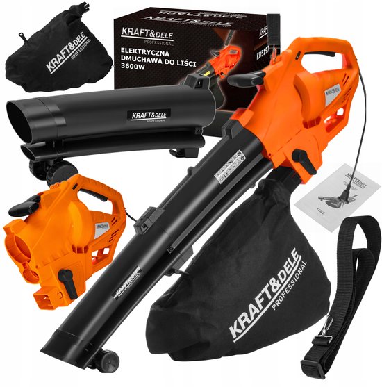 Elektrische Bladblazer & Zuiger 3600W met Versnipperaar - Krachtig & Efficiënt