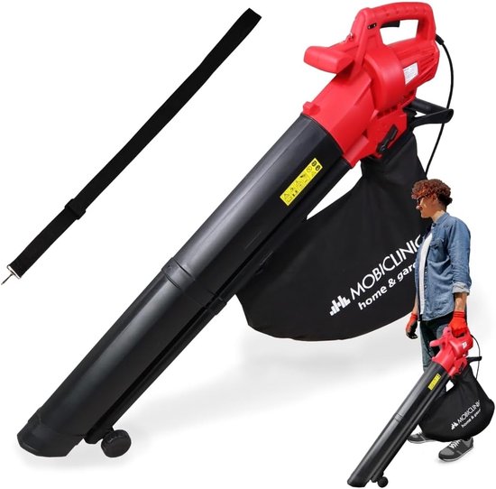 Elektrische Bladblazer, Zuiger en Versnipperaar - Krachtige 3-in-1 Tuinluchtblazer met 6 Snelheden van Merkloos	