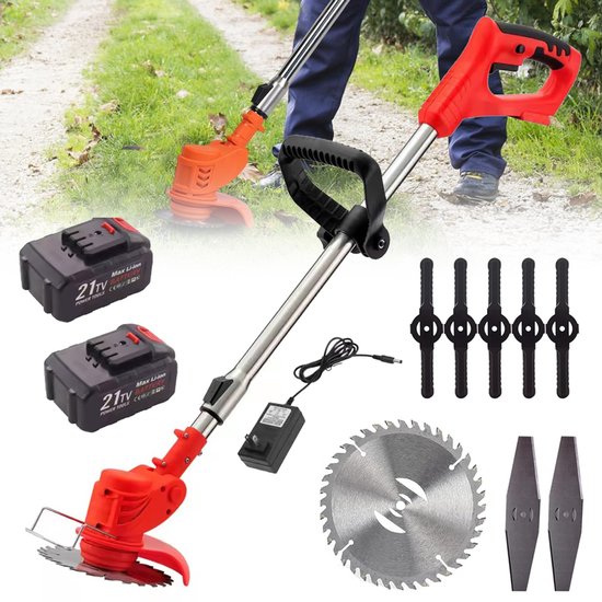 Elektrische Bosmaaier - Draadloze Grastrimmer - 3 Soorten Messen - Handgereedschap Voor Het Verwijderen Van Onkruid In De Tuin