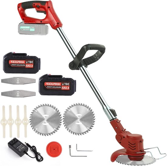 Elektrische Bosmaaier - Onkruid Trimmer - Gazon Snoeien - Draadloos Oplaadbaar - 45 cm Snijbreedte - N.v.t.
