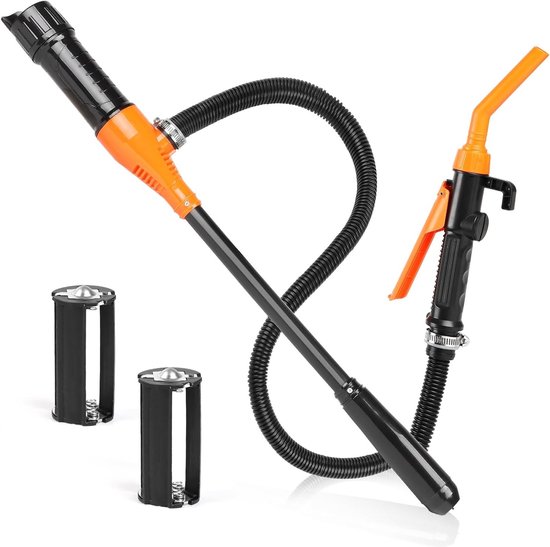 Elektrische Brandstofpomp voor Vloeistofoverdracht, 2.4 Gallon/min, Draagbare Oliepomp, Accu-aangedreven Sifonpomp voor Benzine en Diesel van Merkloos	