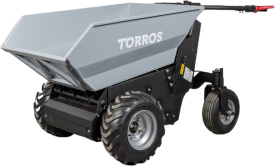 Elektrische dumper 4 wielen 220 liter 500kg 4 wielen elektrische kip met batterij 48V Torros MED501H van Torros