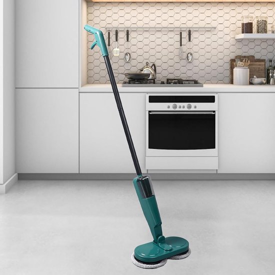 Elektrische Dweil - Schoonmaakmop - Vloeren Reinigen - Automatische Voorwaartse Beweging - 1122 cm - Groen