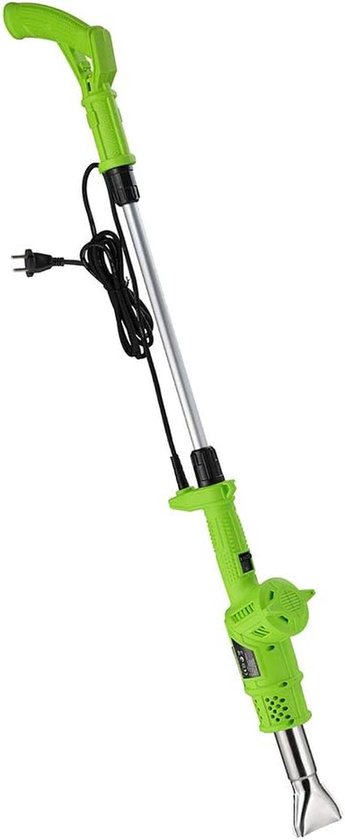 Elektrische grasbrander - Onkruidbrander Thermisch - Onderhoud Buitenruimte - Dubbele Temperatuur - 100 cm - Groen Grijs