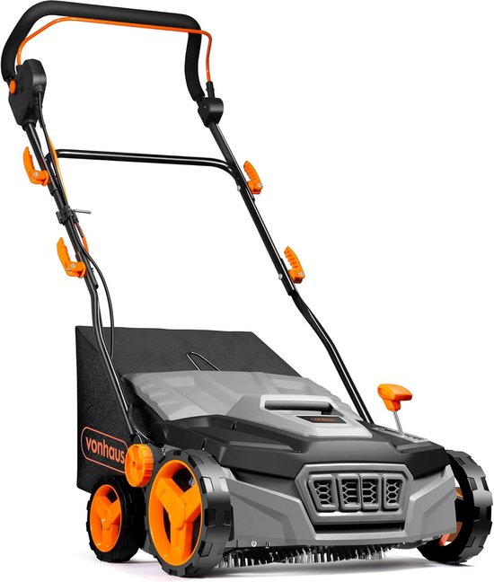 Elektrische Graskrachtborstel 1800W - Kunstgras Stofzuiger & Veegmachine met 45L Opvangzak, 5 Hoogte-instellingen en 380mm Werkbreedte van Monzana