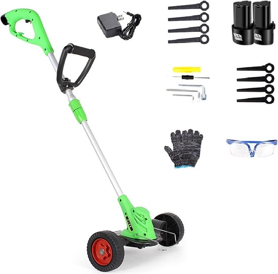 Elektrische Grasmaaier - Gazon Trimmer - Kleine Tuin Onderhoud - 2 Messen Stijlen - 12V Draadloos - null