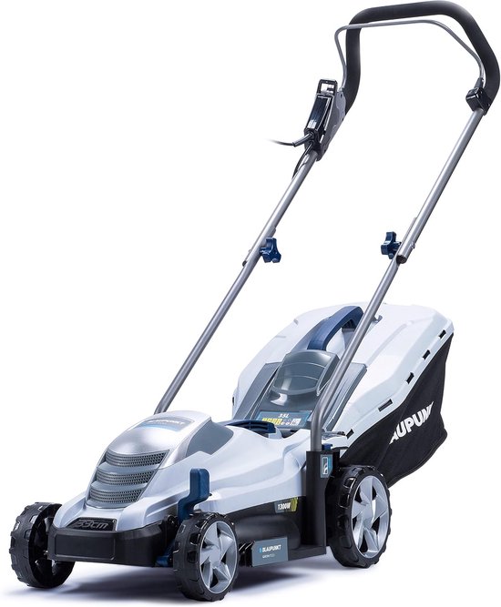 Elektrische grasmaaier - Grasmaaier 33cm - Gazon onderhoud - 5-voudige hoogte-instelling - 1300W vermogen - Zwart