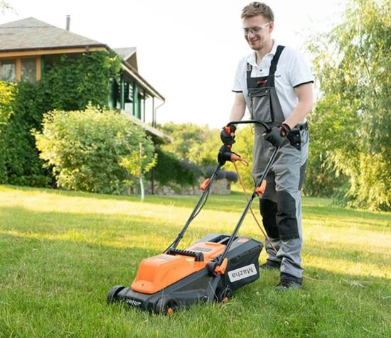 Elektrische Grasmaaier - Grasmaaier - Gazon Onderhoud - 3 Maaistanden - 32cm Maaibreedte van Merkloos	