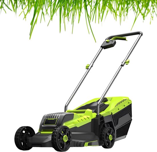 Elektrische Grasmaaier - Grasmaaier op Accu - Gazon Onderhouden - Borstelloze Motor - 45 L Opvangbak - Grijs