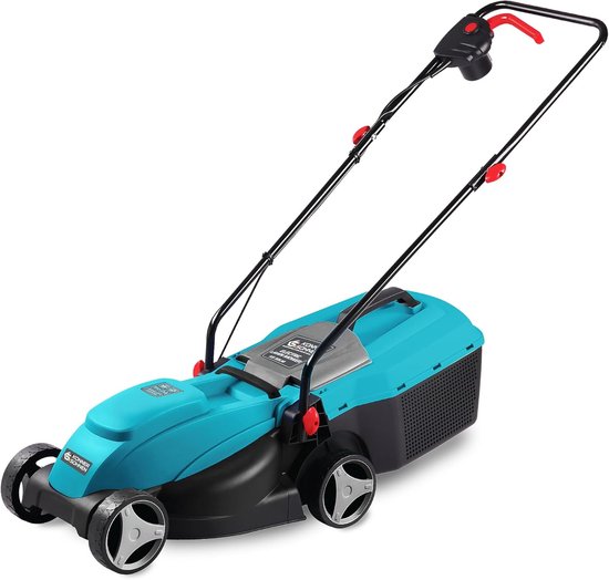 Elektrische Grasmaaier - Grastrimmer - Gazon Onderhoud - Lichtgewicht Kunststof - 32 cm Snijbreedte - Zwart