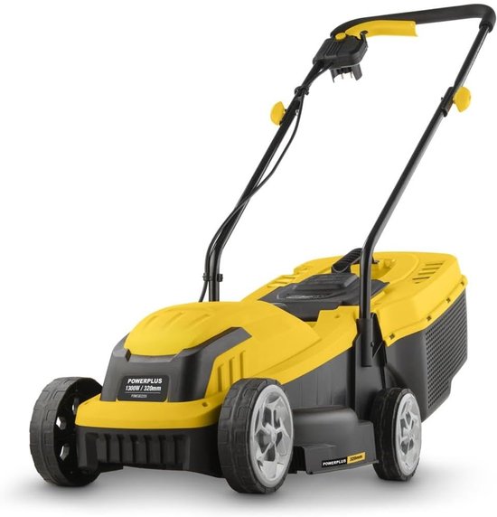 Elektrische Grasmaaier met Opvangbak 30L, Verstelbare Maaihoogte, 1300W Motor, 32 cm Maaibreedte voor Tuinen tot 250 m²
