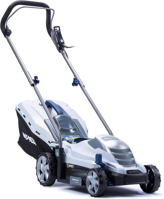 Elektrische grasmaaier - Tuinmaaier - Gazon onderhoud - Vijf hoogte-instellingen - 33 cm snijbreedte - Zwart