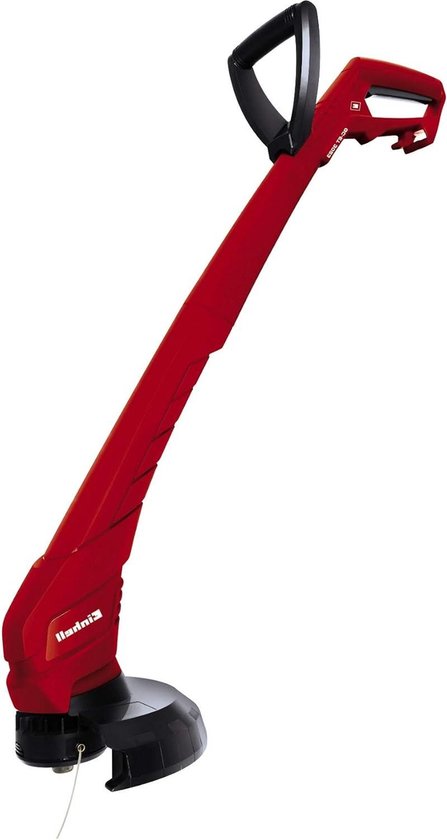 Elektrische Grastrimmer GC-ET 3023 met 300 W - 23 cm maaibreedte - robuuste universele motor - enkele lijnspoel - automatische draadtoevoer - 2e handgreep - kabelontlastingsklem - rood van Einhell