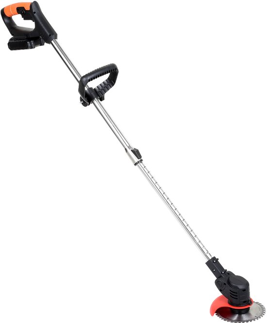 Elektrische grastrimmer op accu 21V met 2 batterijen, veelzijdige trimmer voor tuin van Merkloos	