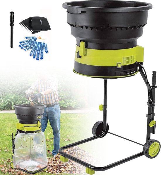 Elektrische Hakselaar - Bladvernietiger Tuin - Tuinafval Verwerken - Mesoze Technologie - 2500W 8000 TPM van Merkloos	