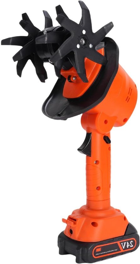 Elektrische Helmstok voor Tuin Cultivatie - Handheld Cultivator voor Grond Losmaken en Wieden - Batterij Aangedreven met EU-stekker van Merkloos	