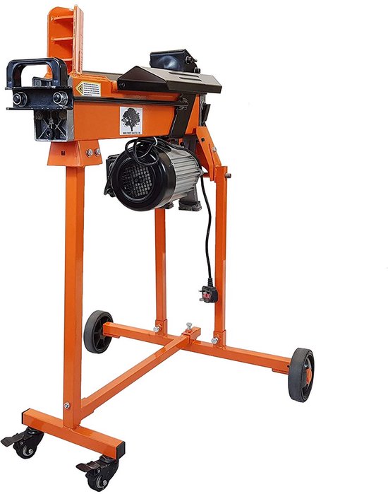 Elektrische Houtkloofmachine 230V - Snelle Klieftijd & Krachtig - Inclusief Werkbank en Onderstel van Merkloos	
