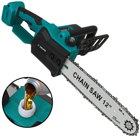 Elektrische Kettingzaag - 12 inch Takkenzaag - Snoeizaag - Houtzaag - Handkettingzaag - Boomzaag - Zaagmachine -zonder Accu van VONROC