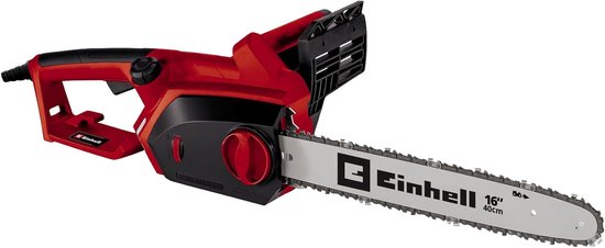 Elektrische Kettingzaag - Boomzaag Snoeizaag - Hout Zagen Snoeien - Automatische Kettingsmering - 2000W 375mm - Zwart Rood